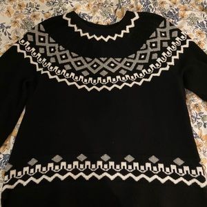 Loft black sweater EUC